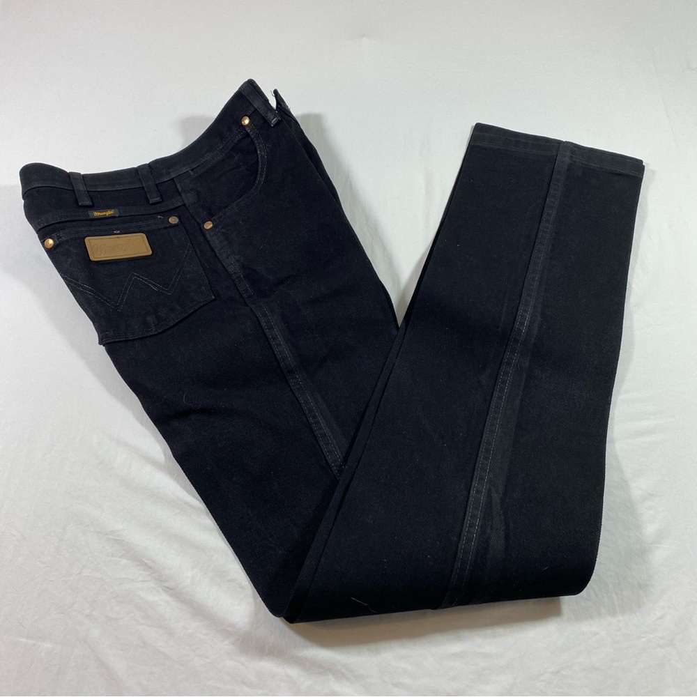 Wrangler High Rise Straight Jeans Black 28-36 Western cowboy jeans